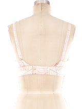 Hermes Sheet Music Printed Bralette Top arcadeshops.com