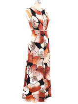 Pierre Cardin Printed Velvet Tank Dress Dress arcadeshops.com