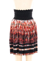 Jean Paul Gaultier Printed Micro Pleat Skirt Bottom arcadeshops.com