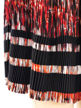 Jean Paul Gaultier Printed Micro Pleat Skirt Bottom arcadeshops.com