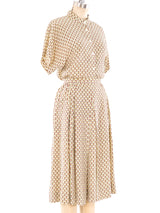 Hermes Chain Print Silk Skirt Ensemble Suit arcadeshops.com