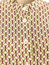 Hermes Chain Print Silk Skirt Ensemble Suit arcadeshops.com