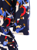 1992 Yves Saint Laurent Sailor Printed Silk Dress Dress arcadeshops.com