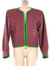 Yves Saint Laurent Floral Cropped Jacket Jacket arcadeshops.com