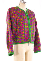 Yves Saint Laurent Floral Cropped Jacket Jacket arcadeshops.com