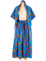 Yves Saint Laurent Floral Midi Skirt and Shawl Bottom arcadeshops.com