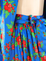 Yves Saint Laurent Floral Midi Skirt and Shawl Bottom arcadeshops.com