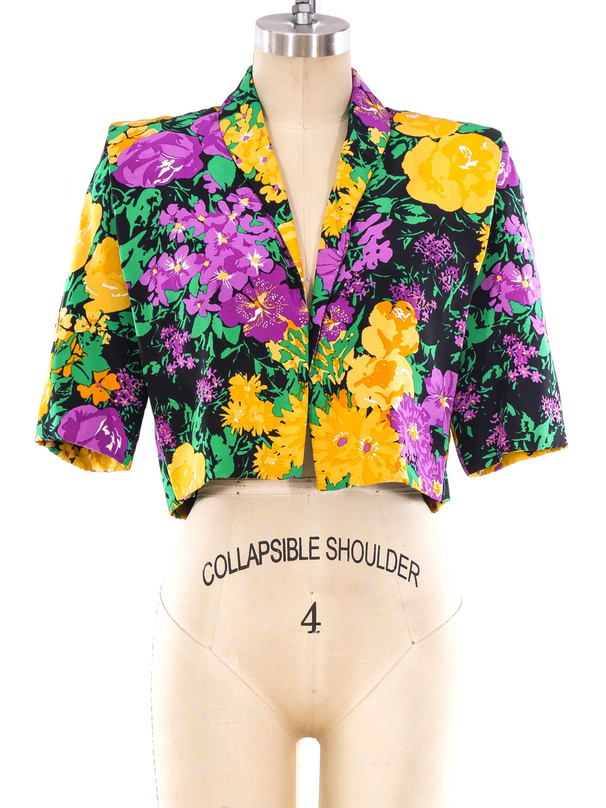 Givenchy Couture Floral Cropped Jacket