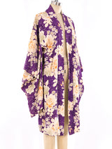Graphic Floral Printed Kimono Jacket arcadeshops.com