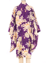 Graphic Floral Printed Kimono Jacket arcadeshops.com