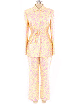 Gianni Versace Pastel Printed Pant Suit Suit arcadeshops.com
