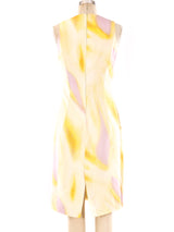 Gianni Versace Abstract Printed Pastel Tank Dress Dress arcadeshops.com