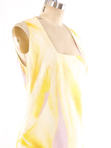 Gianni Versace Abstract Printed Pastel Tank Dress Dress arcadeshops.com
