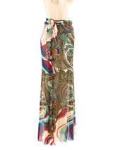 Jean Paul Gaultier Paisley Convertible Maxi Skirt Bottom arcadeshops.com