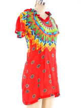 WLT Psychedelic Printed Gauze Mini Dress Dress arcadeshops.com