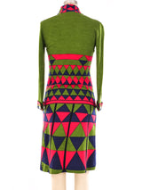 Roberta di Camerino Graphic Printed Shirt Dress Dress arcadeshops.com