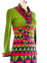 Roberta di Camerino Graphic Printed Shirt Dress Dress arcadeshops.com