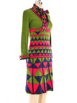 Roberta di Camerino Graphic Printed Shirt Dress Dress arcadeshops.com