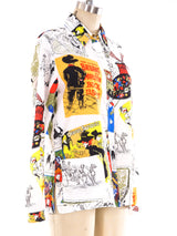 Moulin Rouge Printed Shirt Top arcadeshops.com