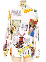 Moulin Rouge Printed Shirt Top arcadeshops.com