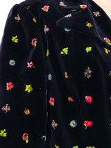 Mr. Dino Floral Printed Velvet Pant Suit Suit arcadeshops.com