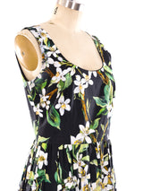 Dolce and Gabbana Floral Printed Tank Dress Dress arcadeshops.com