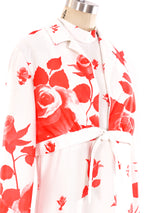 Rose Printed Maxi Dress with Jacket Dress arcadeshops.com