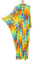 Rainbow Check Jersey Caftan Dress arcadeshops.com
