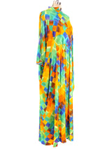 Rainbow Check Jersey Caftan Dress arcadeshops.com