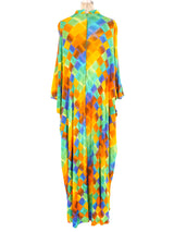 Rainbow Check Jersey Caftan Dress arcadeshops.com