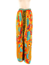 Koi Printed Jersey Maxi Skirt Bottom arcadeshops.com