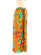 Koi Printed Jersey Maxi Skirt Bottom arcadeshops.com