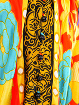 Koi Printed Jersey Maxi Skirt Bottom arcadeshops.com