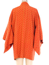 Woven Print Haori Kimono Jacket arcadeshops.com