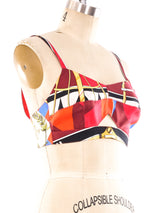 Hermes Nautical Printed Bralette Top arcadeshops.com