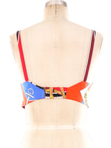 Hermes Nautical Printed Bralette Top arcadeshops.com