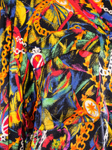Gucci Chain Printed Silk Blouse Top arcadeshops.com