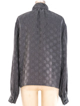 Givenchy Dot Printed Silk Top Top arcadeshops.com