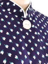 Floral Printed Shirt Dress Dress arcadeshops.com