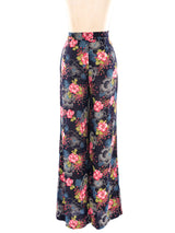 1970's Floral Printed Pants Bottom arcadeshops.com
