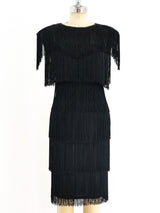 Fringed Sleeveless Dress Dress arcadeshops.com