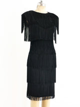 Fringed Sleeveless Dress Dress arcadeshops.com
