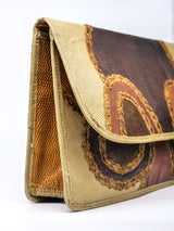 Carlos Falchi Patchwork Envelope Clutch Accessory arcadeshops.com