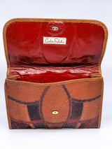 Carlos Falchi Patchwork Envelope Clutch Accessory arcadeshops.com