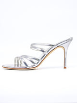 Manolo Blahnik Silver Heeled Sandal Accessory arcadeshops.com