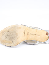Manolo Blahnik Silver Heeled Sandal Accessory arcadeshops.com