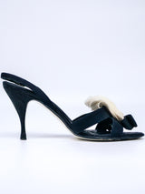 Chanel Camellia Slingback Sandal, 37.5 Accessory arcadeshops.com
