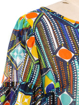 Printed Ruffle Maxi Dress Dress arcadeshops.com