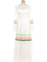 Ribbon Trimmed Lace Dress Dress arcadeshops.com