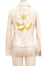 Roncelli Floral Applique Denim Jacket Jacket arcadeshops.com